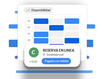 vista de calendario del software hotelero