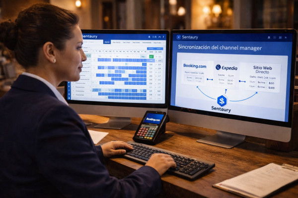 Sistema de reservas para hotel: gestión centralizada de múltiples canales desde un solo panel en recepción