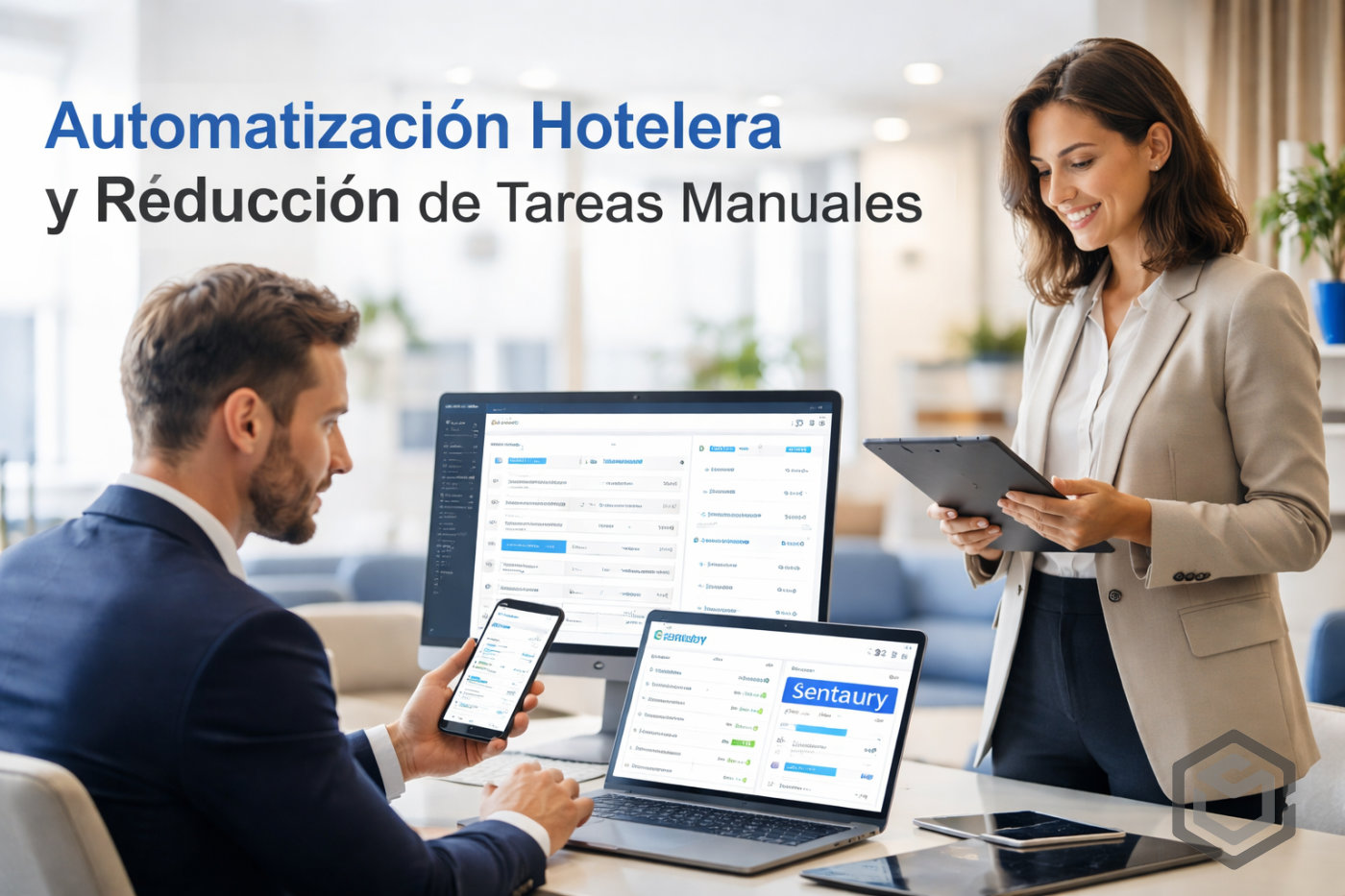 Automatización hotelera tareas manuales en gestión hotelera digital