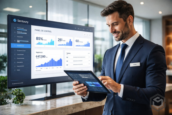 Futuro digital en hotelería con tendencias software hotelero 2026