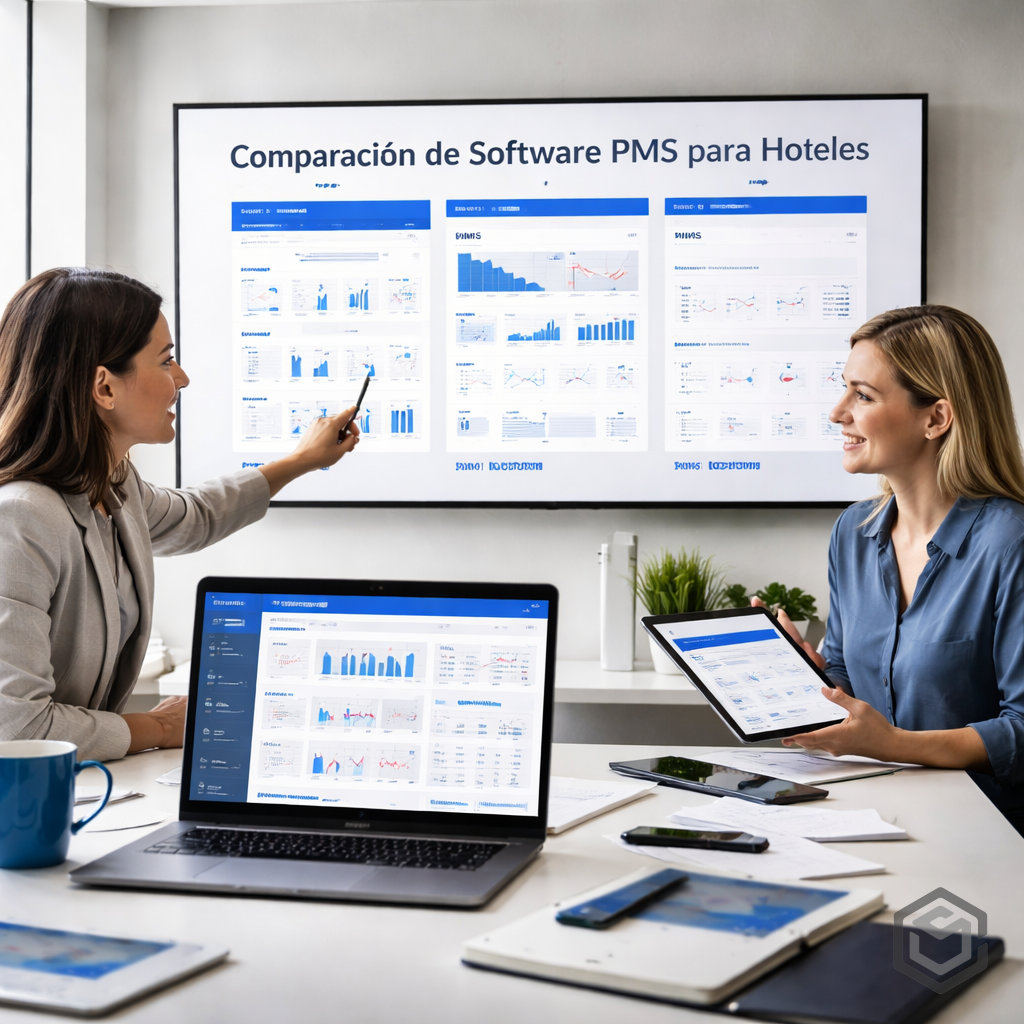 Comparativa visual de sistemas PMS para hoteles