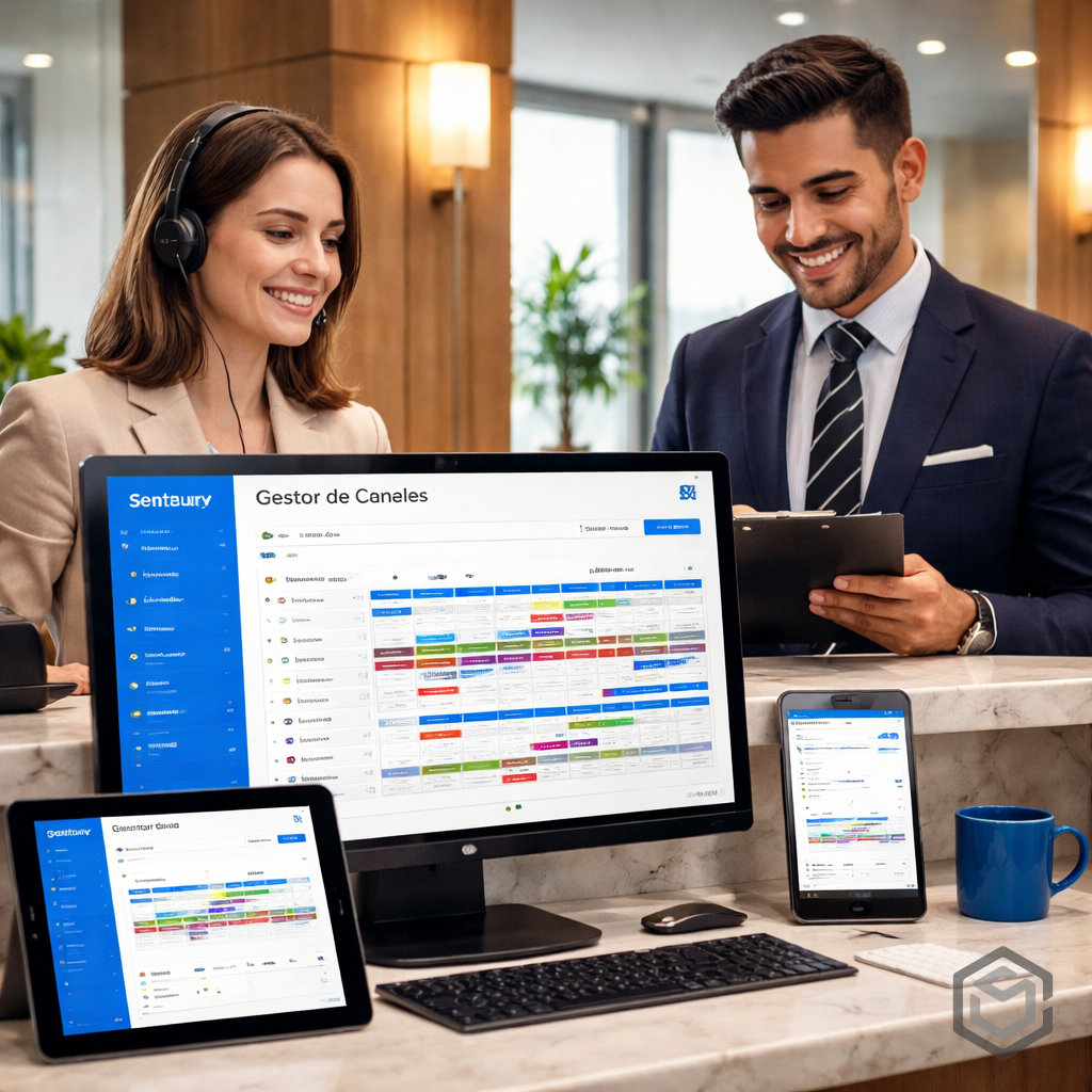 Operación hotelera centralizada con channel manager para múltiples canales